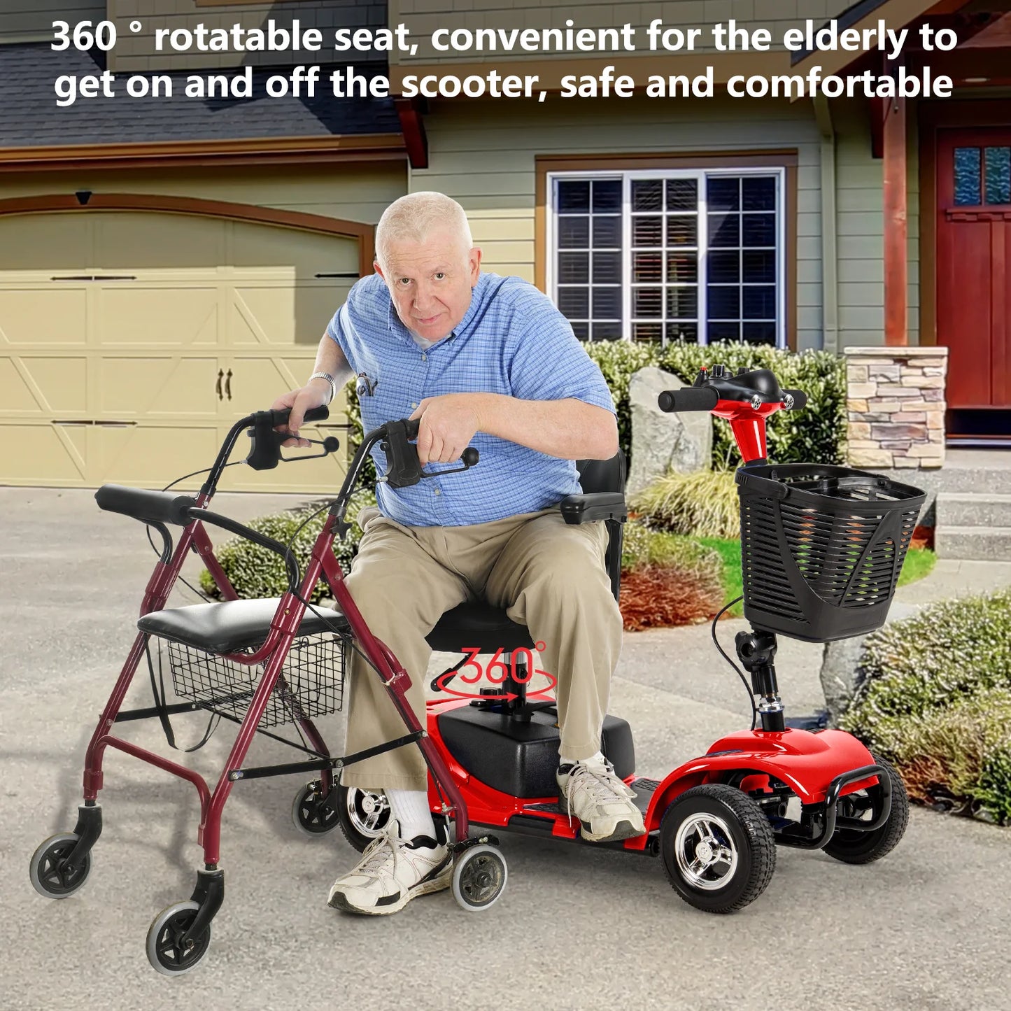 Mobility Scooter for Seniors Adults Electric Powered Wheelchair