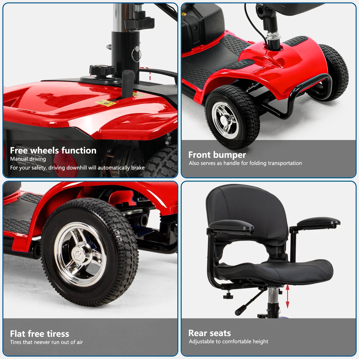 Mobility Scooter for Seniors Adults Electric Powered Wheelchair
