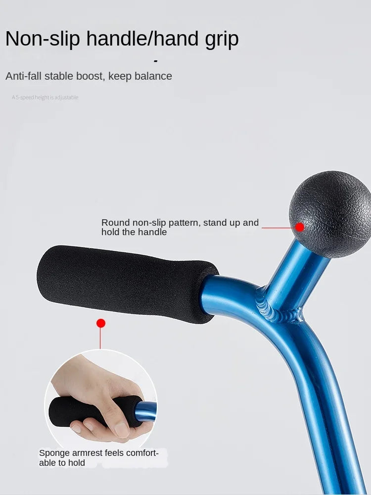 Automatic Reset Elderly Walkers Toilet Rail Holder Mobility Aid