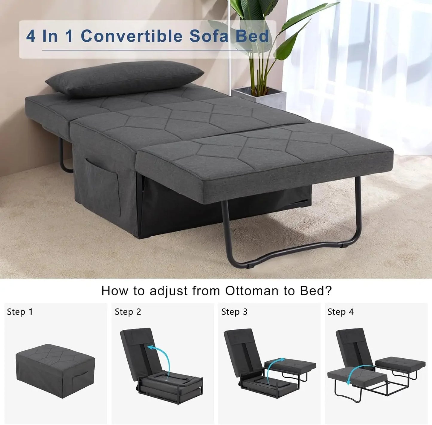 Folding Beds Sleeper Chair Bed Sofa Bed Folding Ottoman Bed