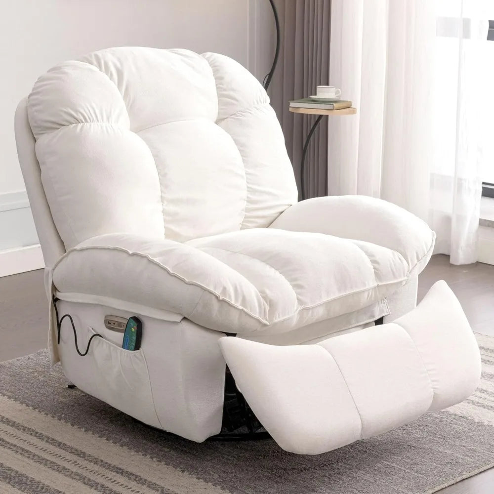 Electric Recliner with Massage and Heating Function with Sofa