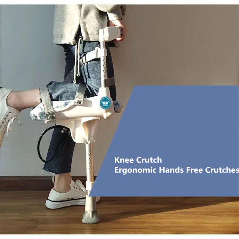 Support-Free Walking Aids Knee Crutch Walker Single-Leg