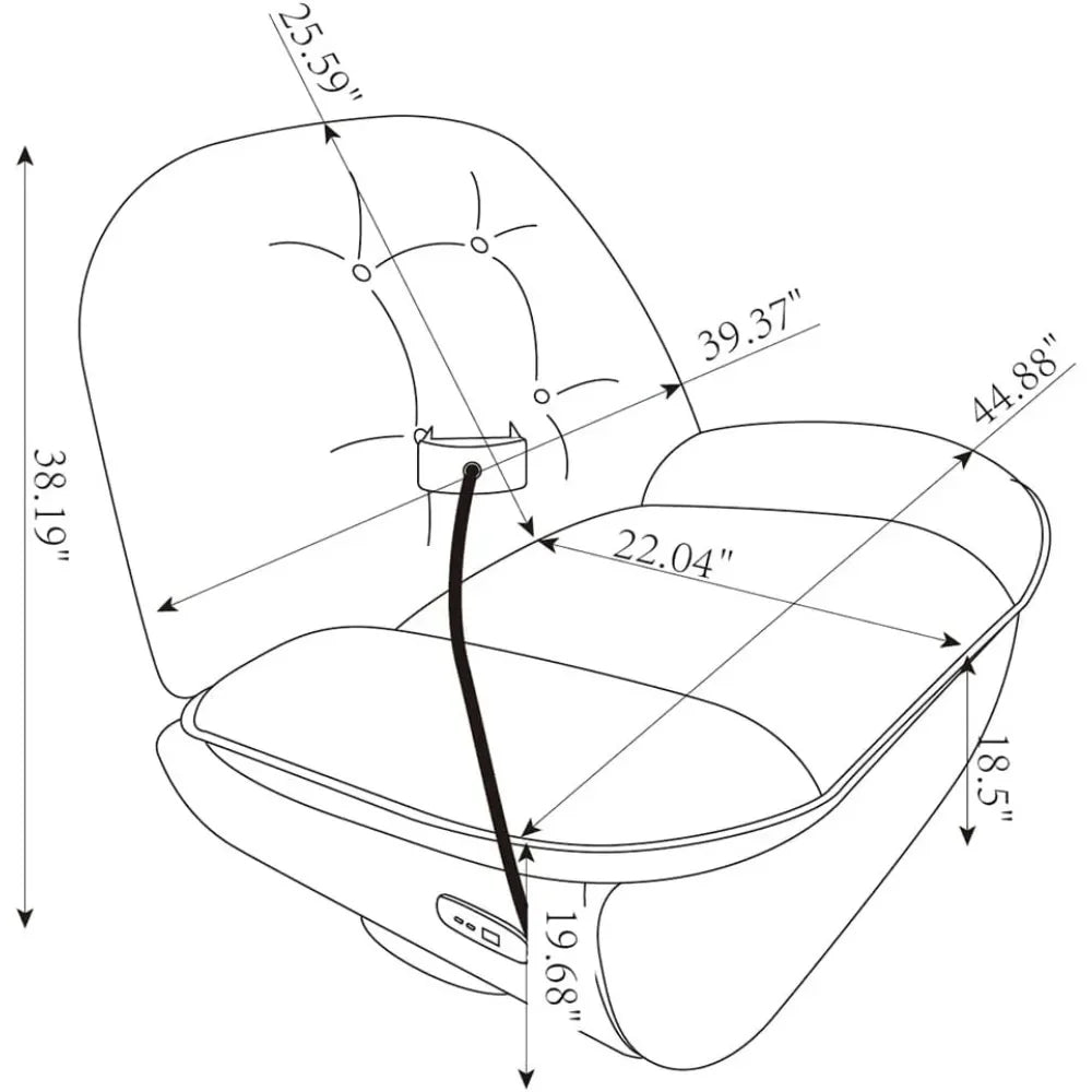 Electric recliner chair with rotating lifting voice wake-up function