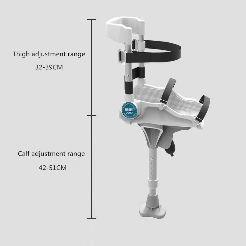 Support-Free Walking Aids Knee Crutch Walker Single-Leg