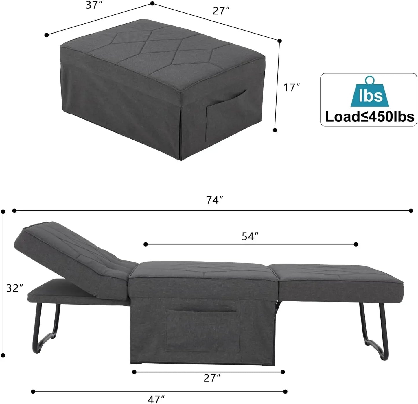 Folding Beds Sleeper Chair Bed Sofa Bed Folding Ottoman Bed