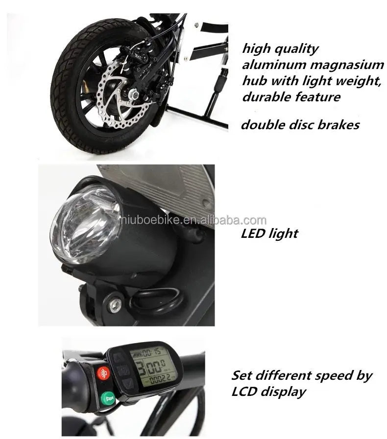 Light weight electric wheelchair for disabled people