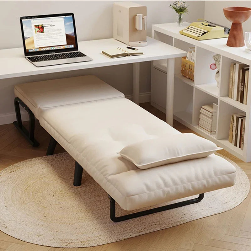 Home Bedroom Folding Beds Recliner Office Nap Single Bed