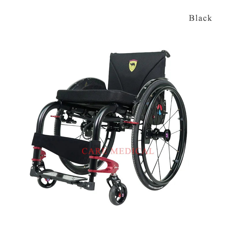 Aluminum ultra-light folding disabled manual sports wheelchair
