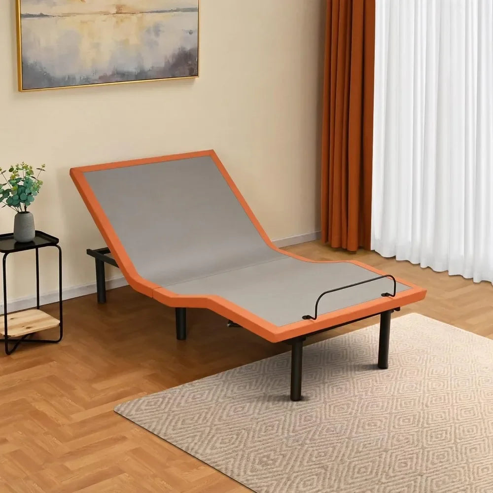 Electric Beds Base with Massage, Wireless Remote, Ergonomic Foot