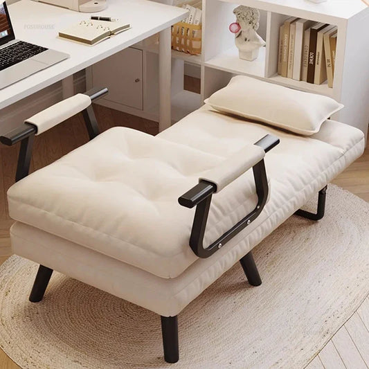 Home Bedroom Folding Beds Recliner Office Nap Single Bed
