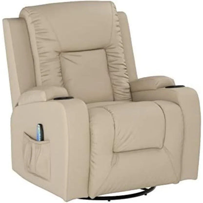 Chair Massage Rocker with Heated PU Leather Ergonomic Degree