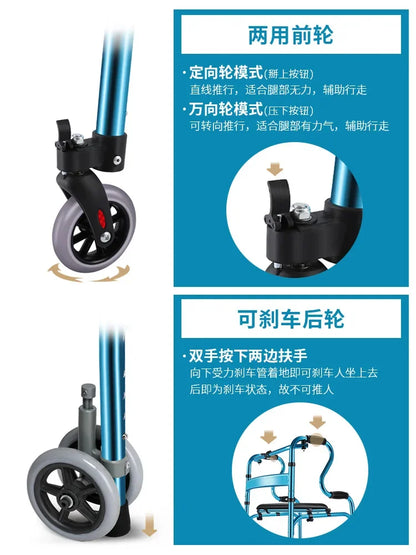 Aluminum Alloy Crutches for Elderly Anti-Skid Mobility Aids