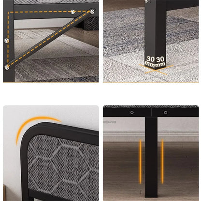 Folding Bed Single Home Simple Lunch Break Bed Iron Office