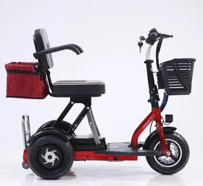 Motor cheap elderly enclosed foldable mobility electric tricycles