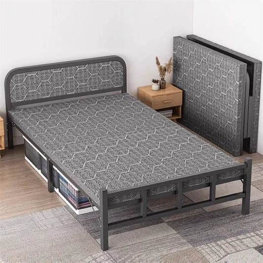 Folding Bed Single Home Simple Lunch Break Bed Iron Office