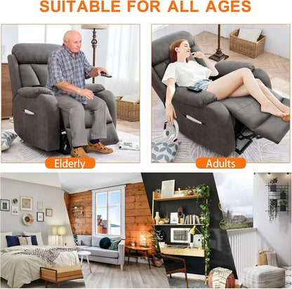 Small Power Lift Chair for Elderly Handpicked Fabric Mute Motor